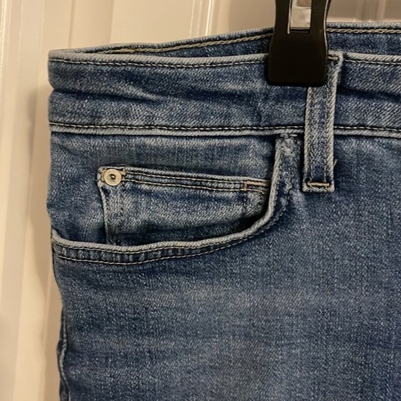 Joe's The Icon Mid Rise Skinny Ankle Jeans‎ women’s W32 leather logo frayed hem - Picture 2 of 10